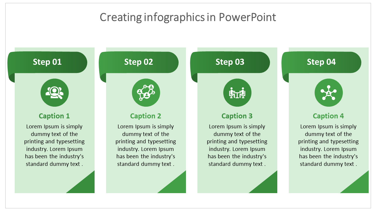 creating infographics in powerpoint-green